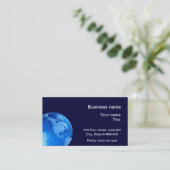 Planeten-ErdVisitenkarten Visitenkarte (Stehend Vorderseite)