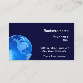 Planeten-ErdVisitenkarten Visitenkarte
