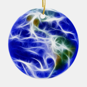 Planeten-Erdweltkugel Keramikornament