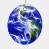 Planeten-Erdweltkugel Keramikornament (Links)