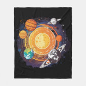 Planeten Fleecedecke (Vorderseite)