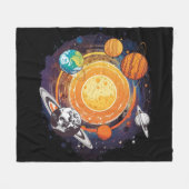 Planeten Fleecedecke (Vorderseite (Horizontal))