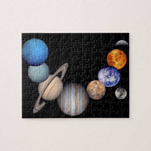 Planeten-Fotos Solarsystemmontage-JPL Puzzle (Horizontal)