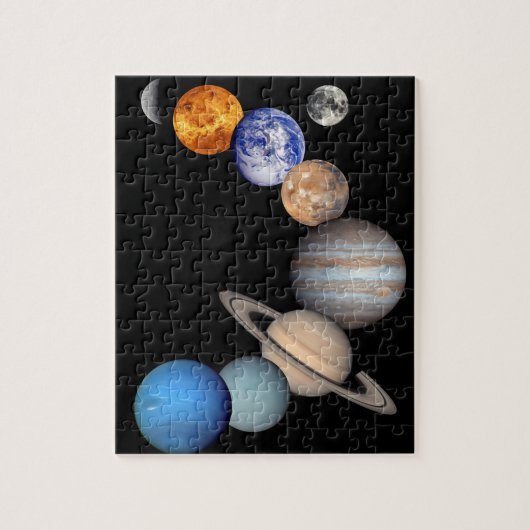 Planeten-Fotos Solarsystemmontage-JPL Puzzle (Vertikal)