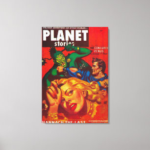 Planeten-Geschichten-Titelseite8 Leinwanddruck