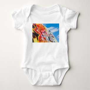 Planeten-Graffiti Baby Strampler