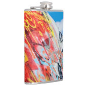 Planeten-Graffiti Flachmann (Rechts)