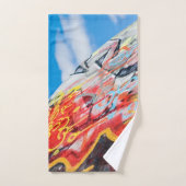 Planeten-Graffiti Handtuch (Handtuch)