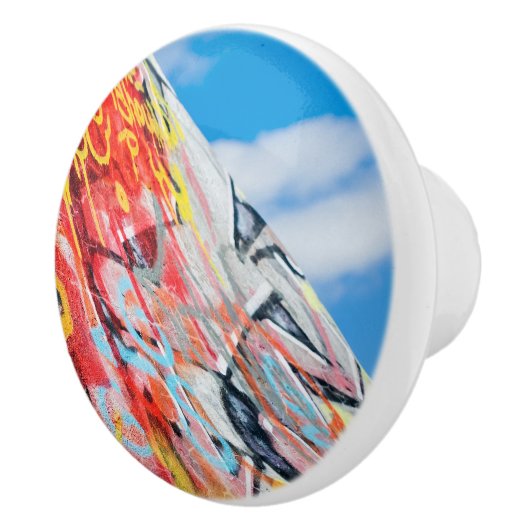 Planeten-Graffiti Keramikknauf (Rechts)