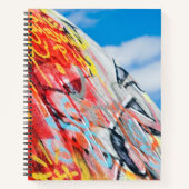 Planeten-Graffiti Notizblock (Vorderseite)