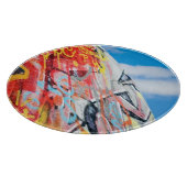 Planeten-Graffiti Schneidebrett (Ecke)