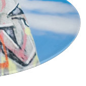 Planeten-Graffiti Schneidebrett (Ecke)