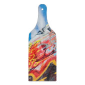Planeten-Graffiti Schneidebrett (Vorderseite)