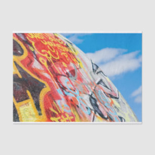 Planeten-Graffiti Seidenpapier