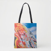 Planeten-Graffiti Tasche (Vorderseite)