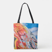 Planeten-Graffiti Tasche (Rückseite)