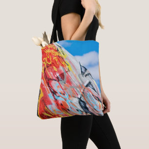 Planeten-Graffiti Tasche