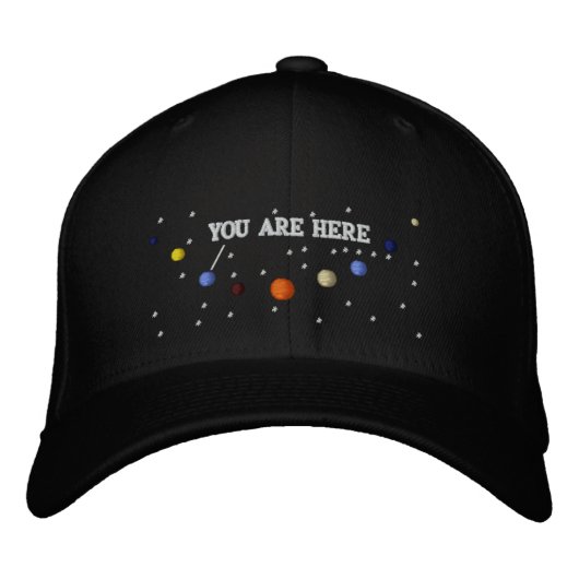 PLANETEN - HAT BESTICKTE BASEBALLKAPPE (Vorderseite)