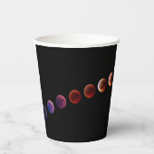 Planeten im Sonnensystem wie das Leben Pappbecher (Vorderseite)