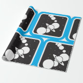 Planeten im Weltraum Geschenkpapier (Ungerollt)