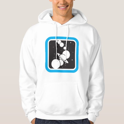 Planeten im Weltraum Hoodie (Vorderseite)