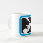 Planeten im Weltraum Kaffeetasse (Vorderseite Links)