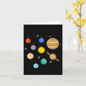 Planeten im Weltraum Karte (Gelbe Blume)