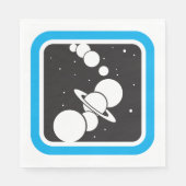 Planeten im Weltraum Serviette (Vorderseite)