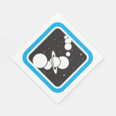 Planeten im Weltraum Serviette (Ecke)