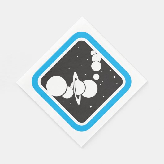 Planeten im Weltraum Serviette (Ecke)