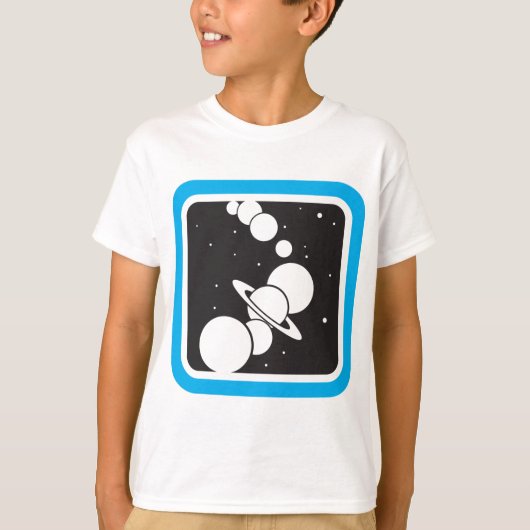 Planeten im Weltraum T-Shirt (Vorderseite)