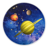 Planeten in der Raumgalaxie Keramikknauf (Vorderseite)