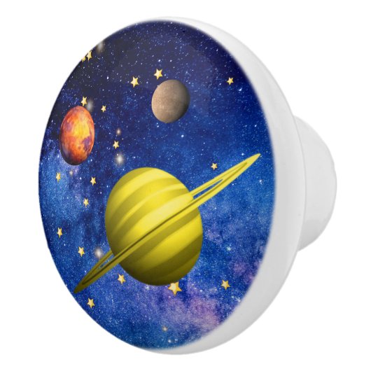 Planeten in der Raumgalaxie Keramikknauf (Rechts)