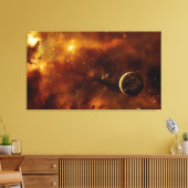 Planeten in einem Nebel Leinwanddruck (Insitu (Wohnzimmer))