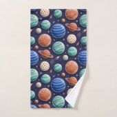 Planeten intergalaktisches Handtuch-Set Badhandtuch Set (Handtuch)