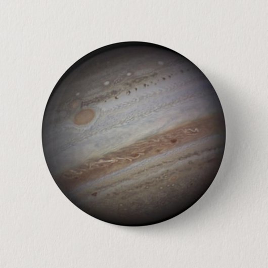 Planeten-Jupiter-Raum-Knopf Button (Vorderseite)