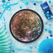 PLANETEN-JUPITERS MOND - CALLISTO mit Stern Pappteller (Party)