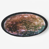 PLANETEN-JUPITERS MOND - CALLISTO mit Stern Pappteller (Schrägansicht)