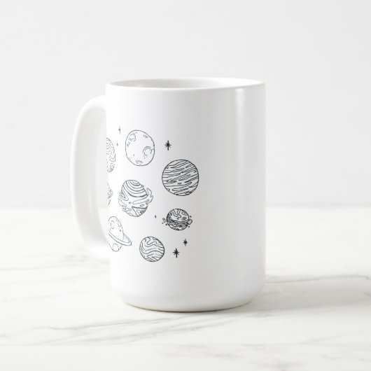 Planeten Kaffeetasse (Vorderseite Links)