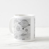 PLANETEN Klassische Tasse (Vorderseite Links)