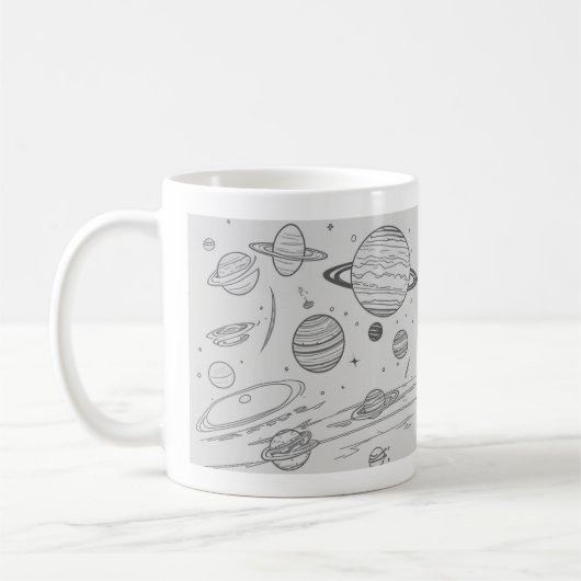 PLANETEN Klassische Tasse (Links)