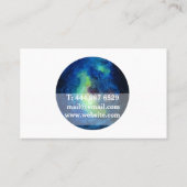 Planeten-Kunst-Visitenkarte Visitenkarte (Rückseite)