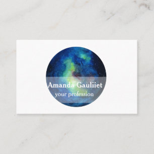 Planeten-Kunst-Visitenkarte Visitenkarte