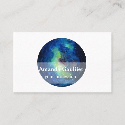 Planeten-Kunst-Visitenkarte Visitenkarte (Vorderseite)