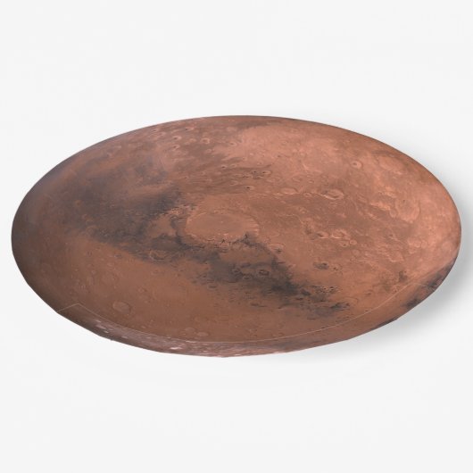 Planeten-Mars-Astronomie-WegwerfpapierTeller Pappteller (Schrägansicht)