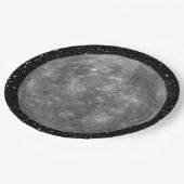 PLANETEN-MERCURY-Sternhintergrund (Sonnensystem) ~ Pappteller (Schrägansicht)