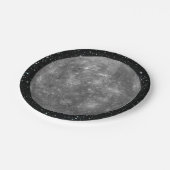 PLANETEN-MERCURY-Sternhintergrund (Sonnensystem) ~ Pappteller (Schrägansicht)