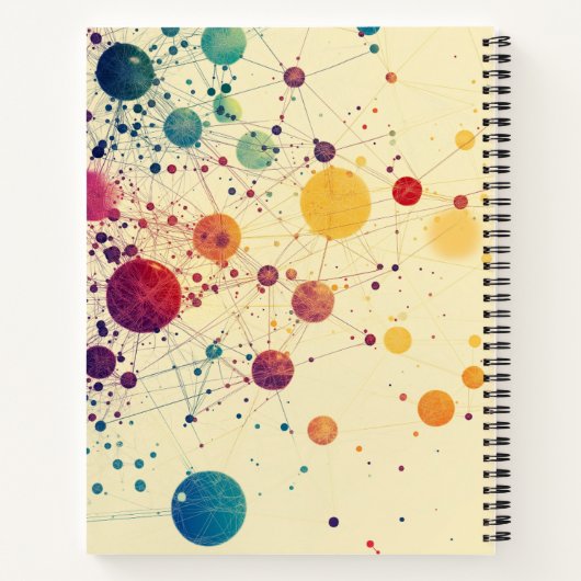 Planeten mit raumbezogenen Themen für ein Notebook Notizblock (Rückseite)