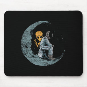 Planeten Moon Spaceship Astronaut Mousepad