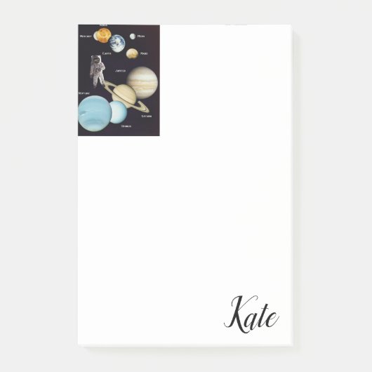 Planeten nach dem Kauf Post-it Klebezettel (Vorderseite)